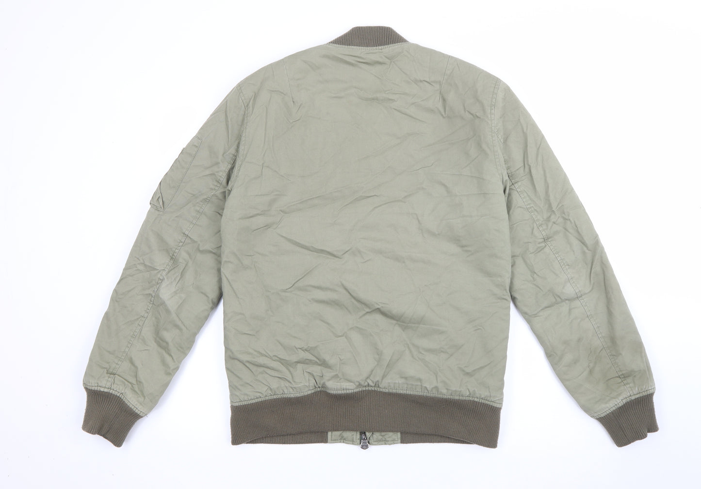 Loom Womens Green   Bomber Jacket Jacket Size S  Zip