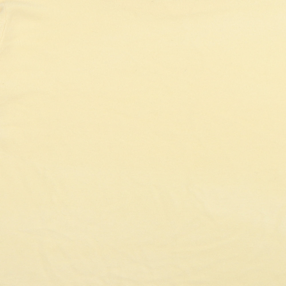 Bonmarché Womens Yellow High Neck  Acrylic Pullover Jumper Size M