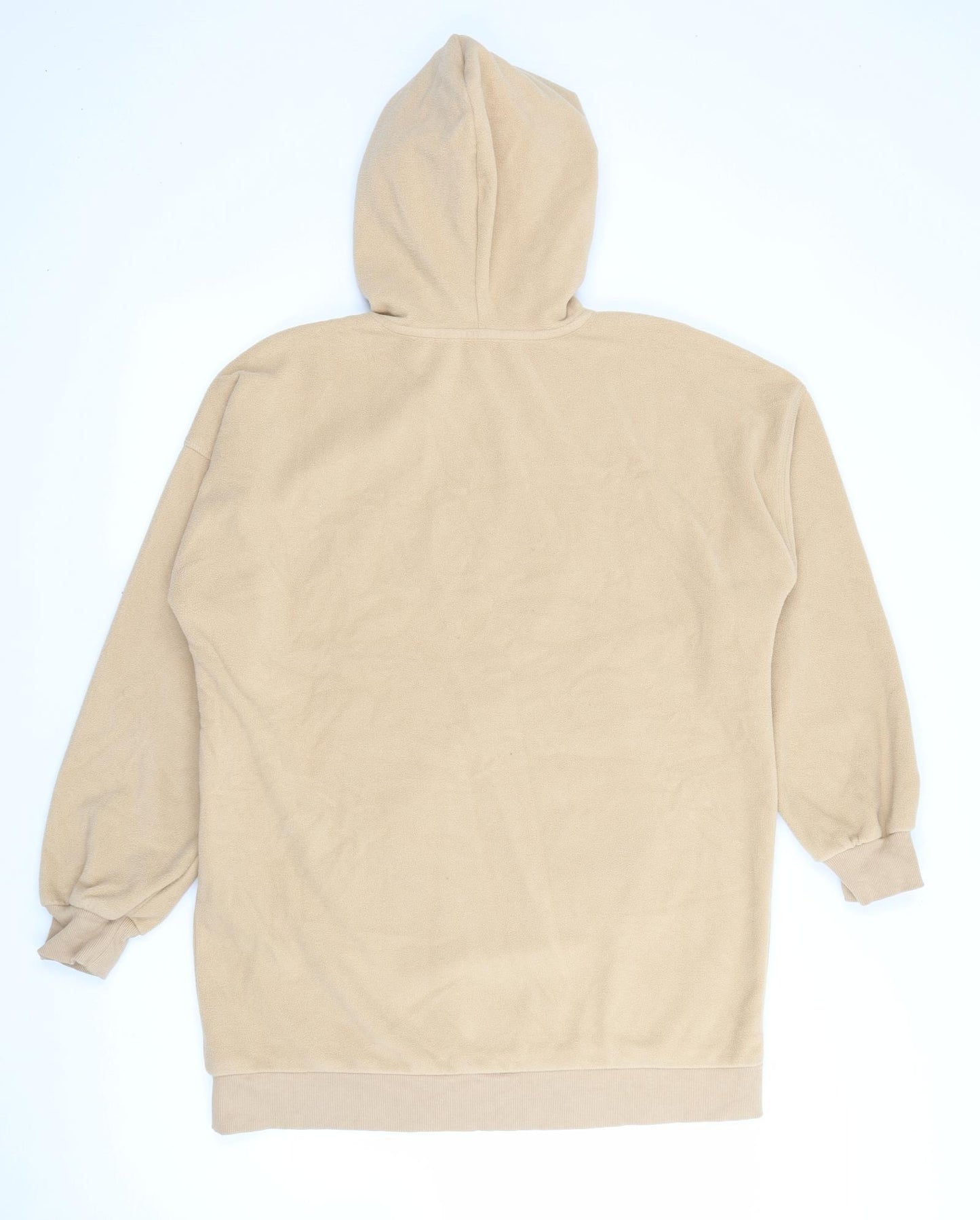 George Womens Beige  Polyester Pullover Hoodie Size M