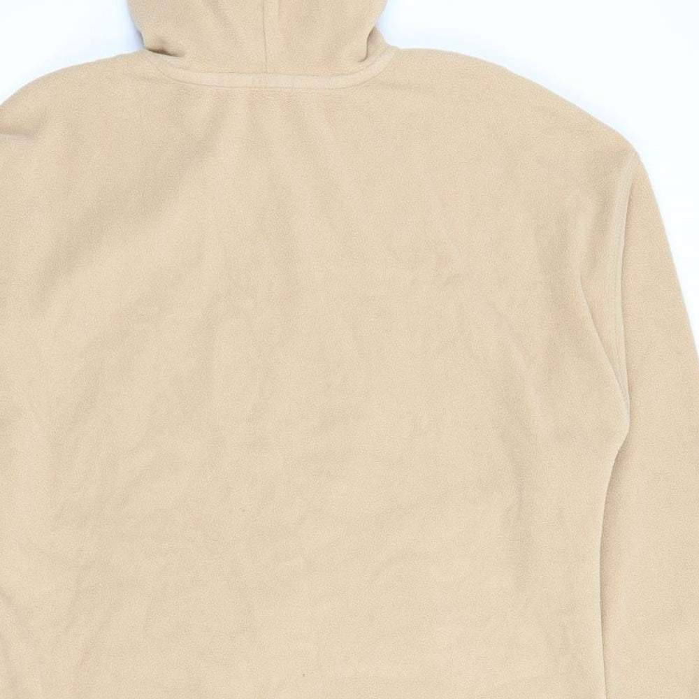 George Womens Beige  Polyester Pullover Hoodie Size M