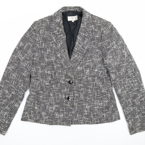 CC Womens Black   Jacket  Size 14  Button