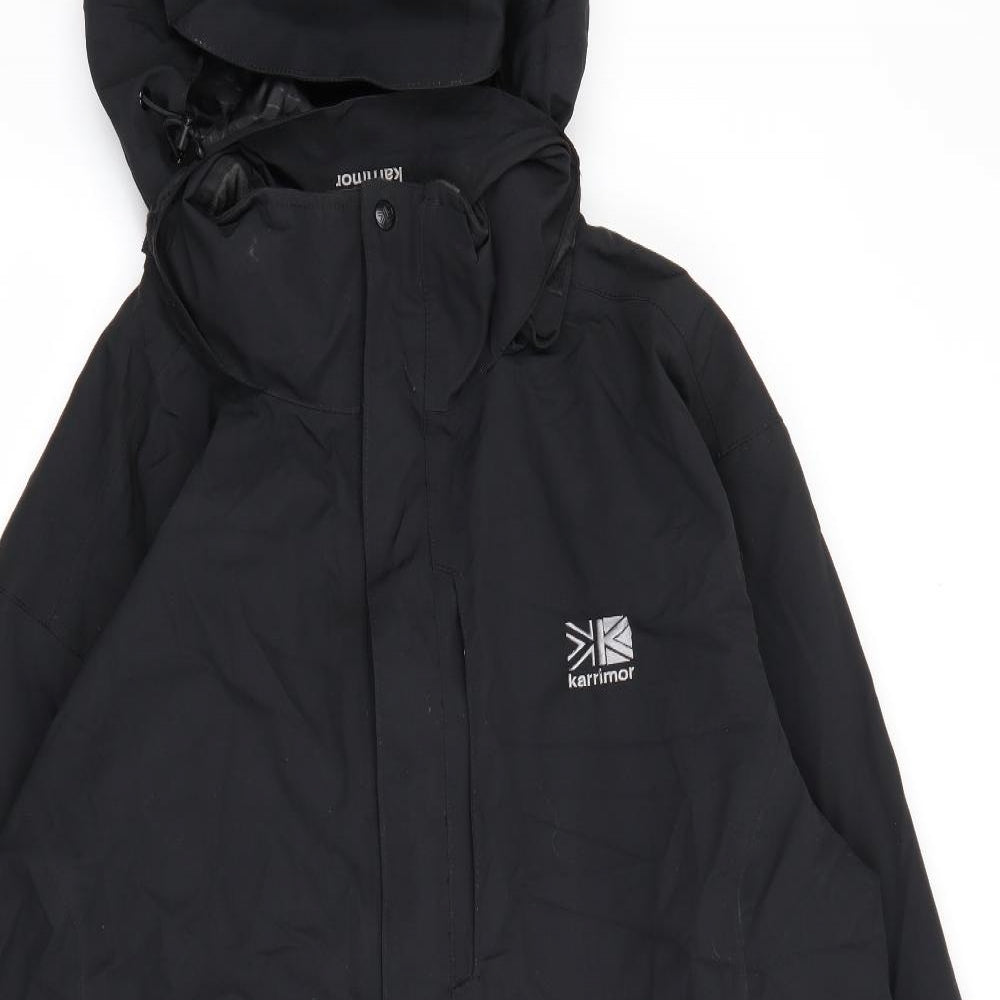 Karrimor Mens Black   Rain Coat Coat Size XL  Zip