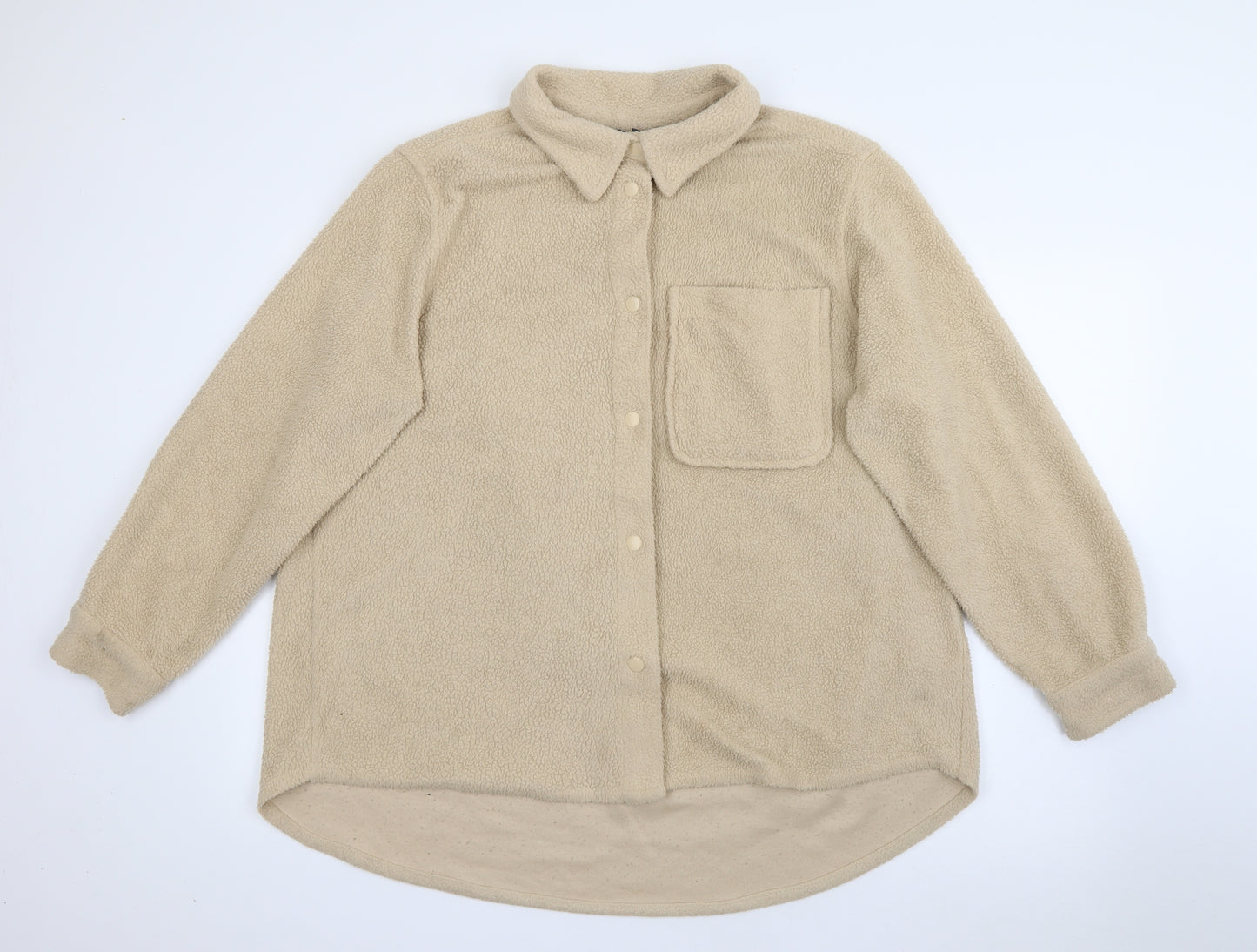 Primark Womens Beige   Jacket  Size 14  Snap