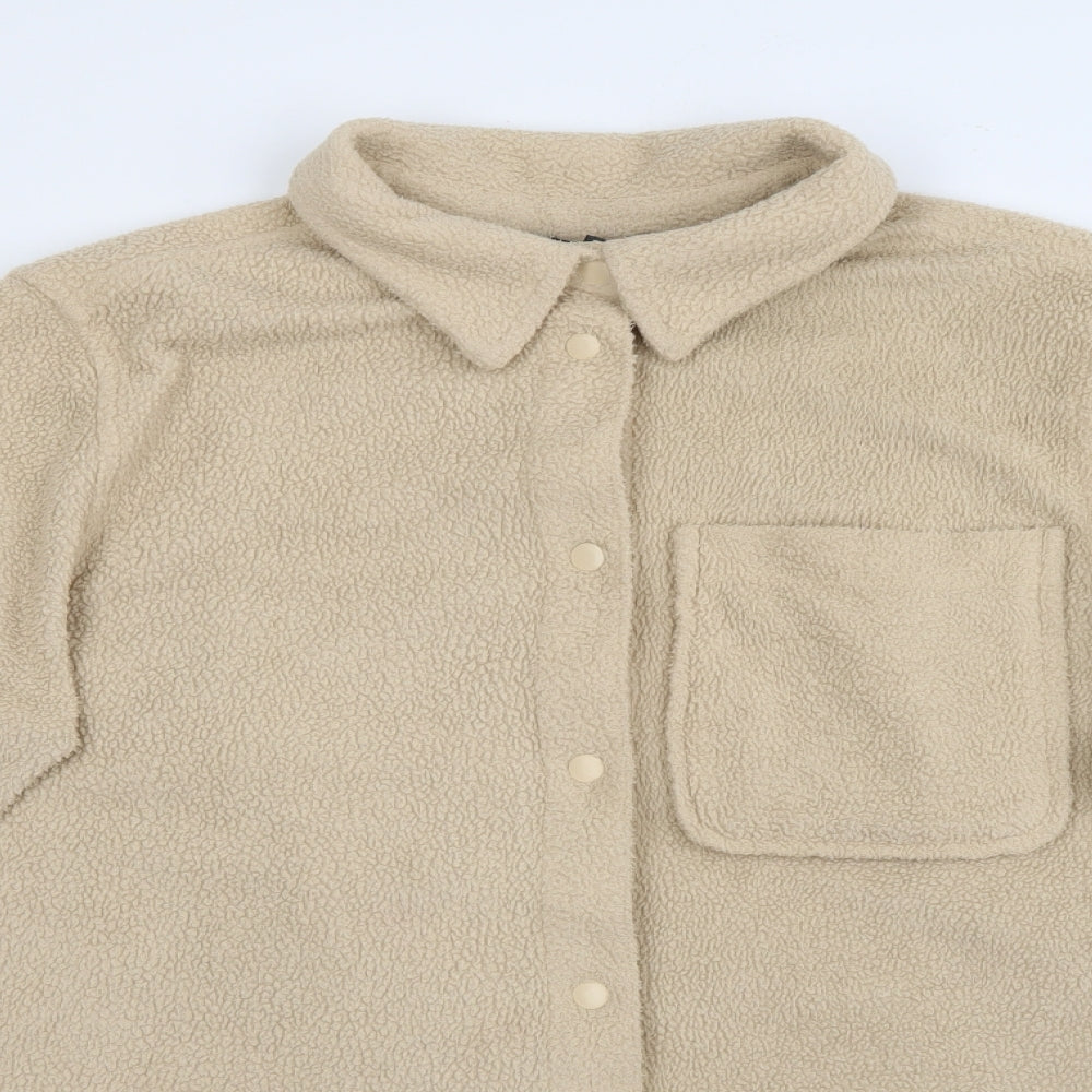 Primark Womens Beige   Jacket  Size 14  Snap