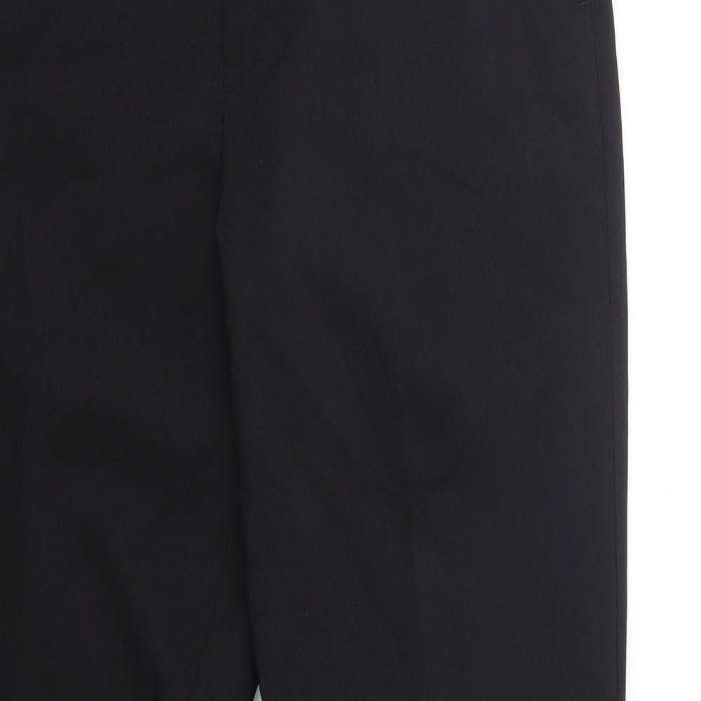 F&F Mens Black  Polyester Trousers  Size 32 L33 in Regular Button