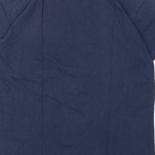 Cedar Wood State Mens Blue  Cotton  T-Shirt Size S Round Neck