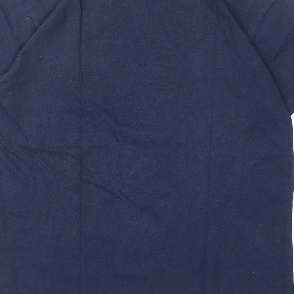 Cedar Wood State Mens Blue  Cotton  T-Shirt Size S Round Neck