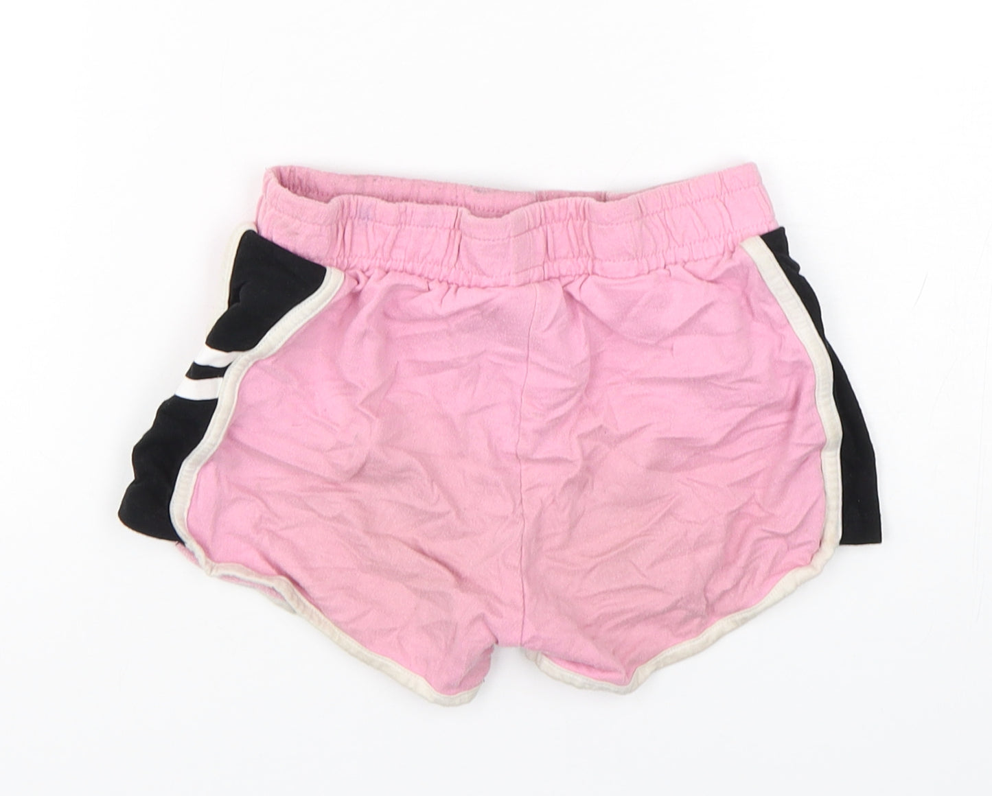 F&F Girls Pink  Cotton Sweat Shorts Size 7-8 Years  Regular Drawstring