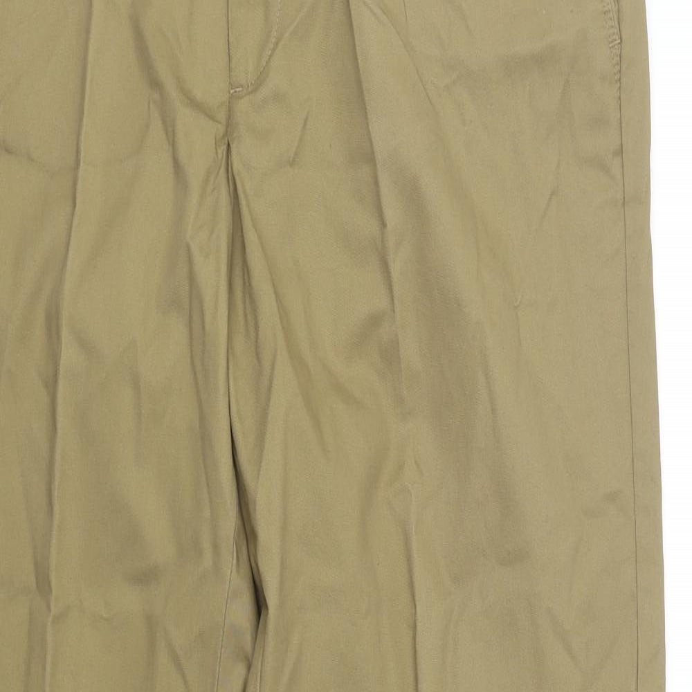 Blue Harbour Mens Beige  Cotton Chino Trousers Size 36 L33 in Regular