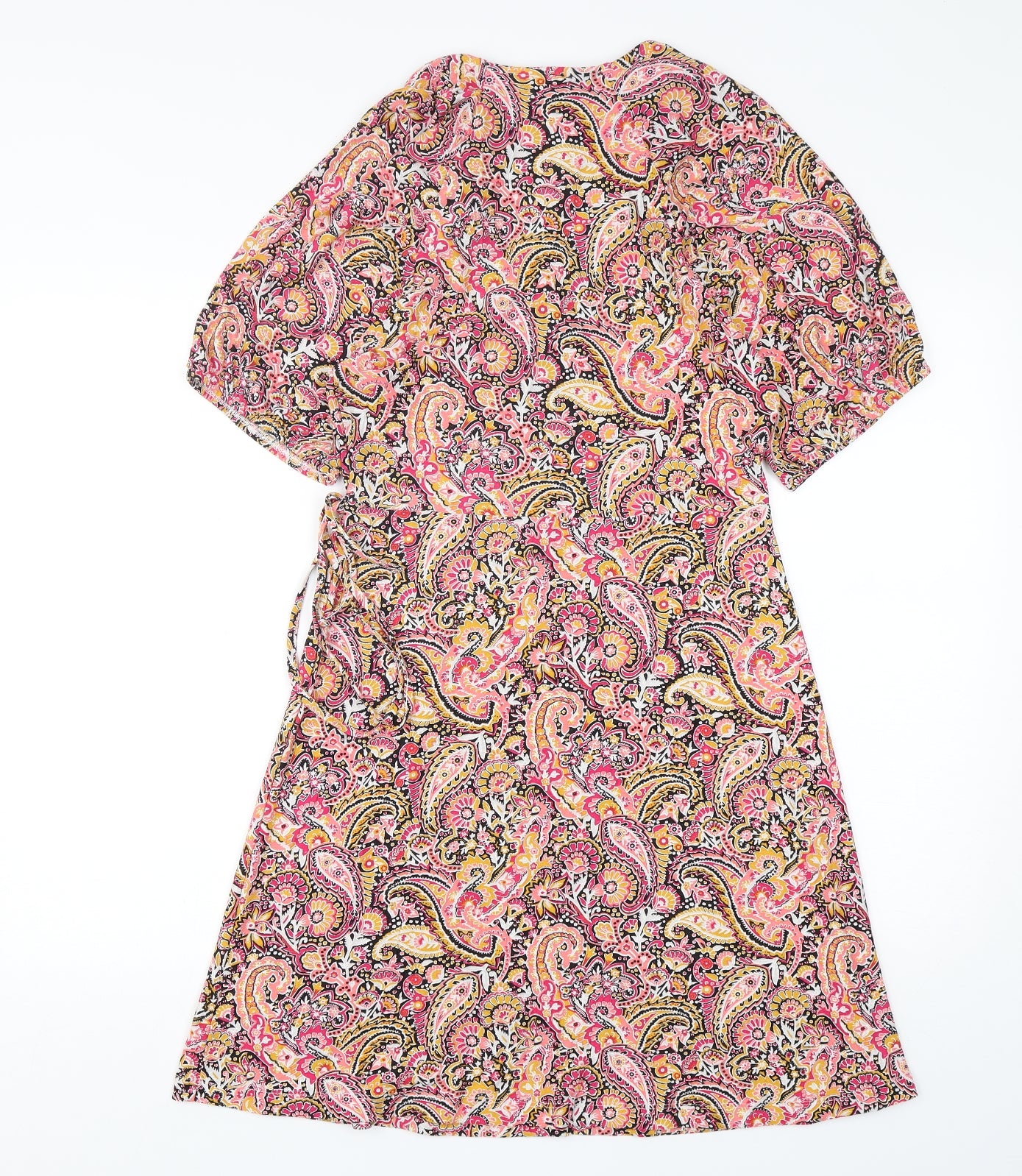 NEXT Womens Multicoloured Paisley Viscose A-Line  Size 8  V-Neck Pullover