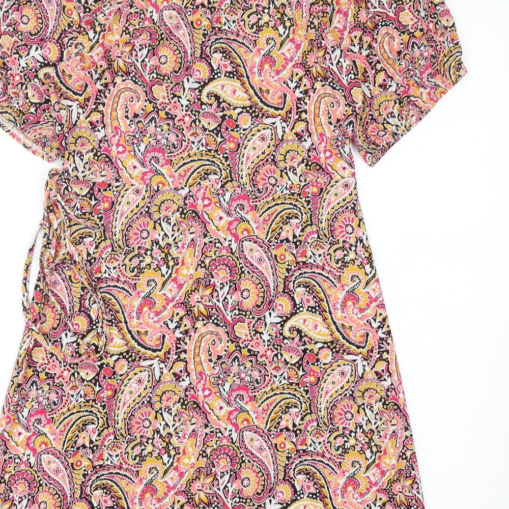 NEXT Womens Multicoloured Paisley Viscose A-Line  Size 8  V-Neck Pullover