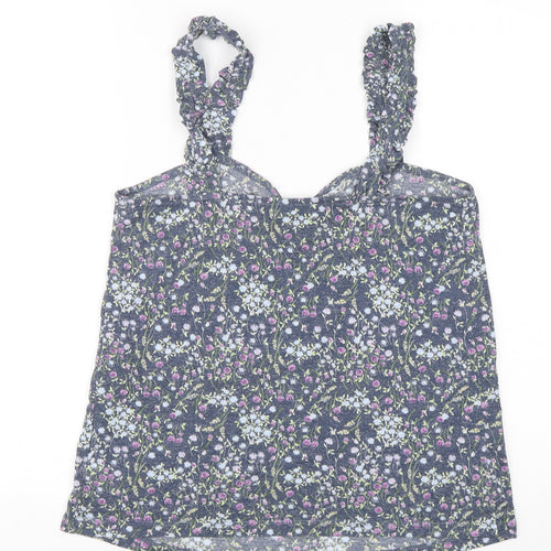 NEXT Womens Multicoloured Floral Polyester Camisole Tank Size 8 V-Neck