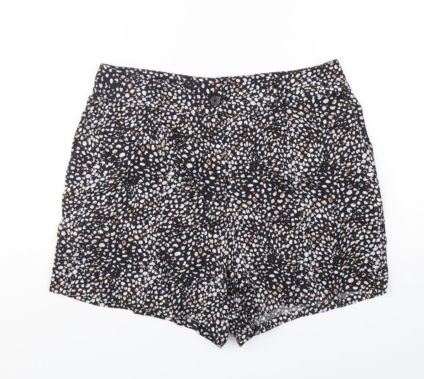 NEXT Womens Multicoloured Animal Print Viscose Sailor Shorts Size 10 L5 in Regular