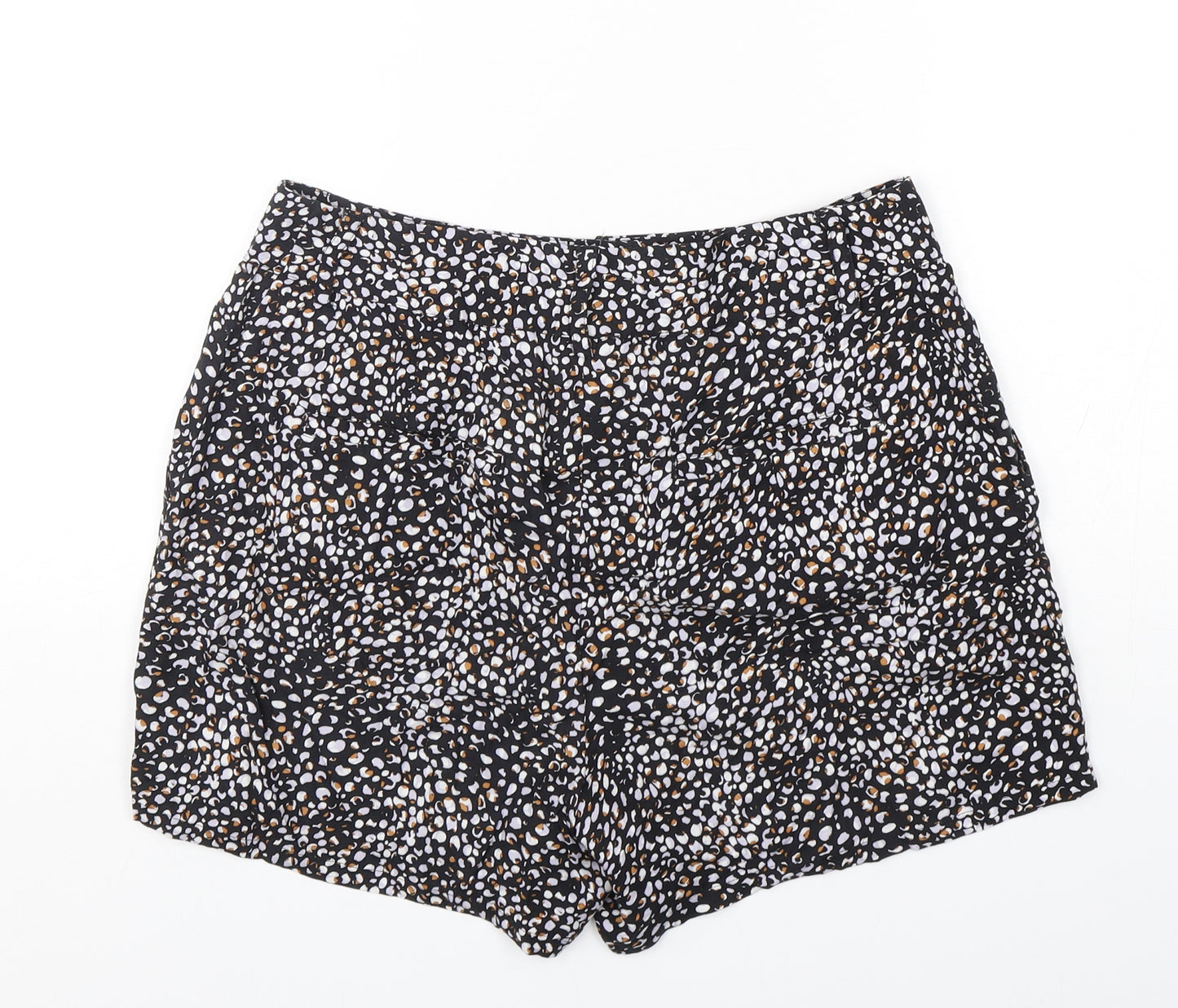 NEXT Womens Multicoloured Animal Print Viscose Sailor Shorts Size 10 L5 in Regular