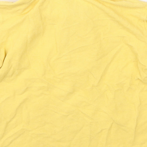 Dunnes Stores Girls Yellow  Cotton Basic Polo Size 3-4 Years Collared Pullover - School Wear