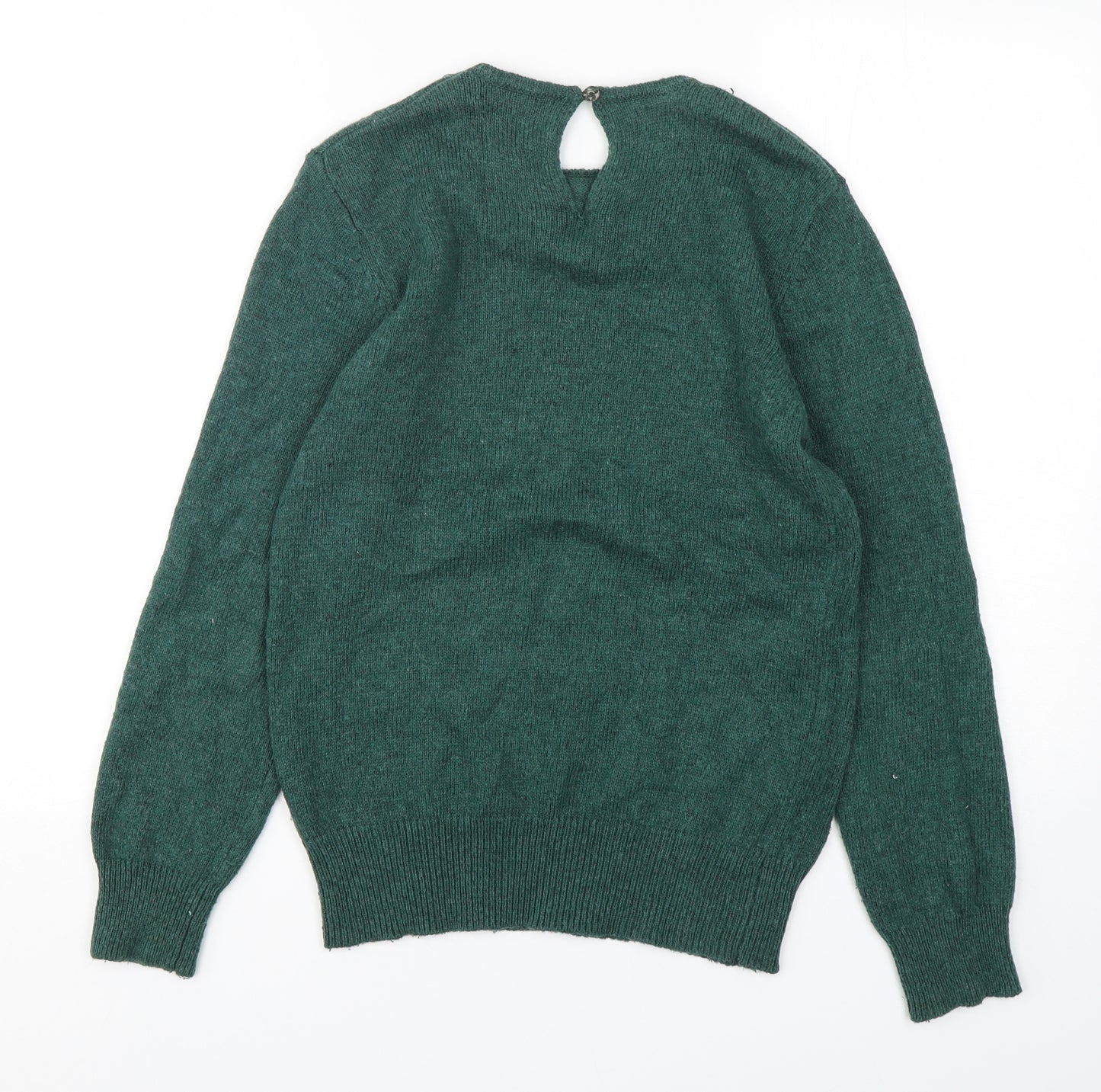 Atmosphere Womens Green Round Neck  Nylon Pullover Jumper Size 12