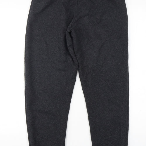 PRETTYLITTLETHING Womens Grey  Cotton Sweatpants Trousers Size 6 L30 in Regular