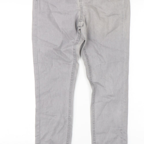 Denim Co Womens Grey  Cotton Skinny Jeans Size 8 L29 in Regular