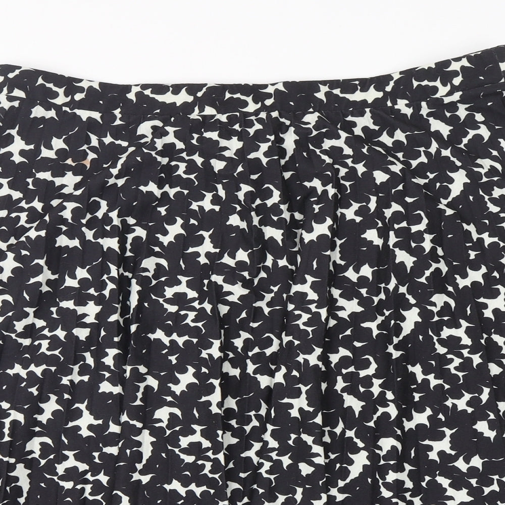 Marks and Spencer Womens Multicoloured Floral Polyester A-Line Skirt Size 16