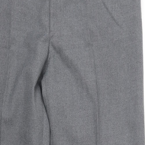 Merit  Womens Grey  Polyester Trousers  Size 36 L32 in Regular