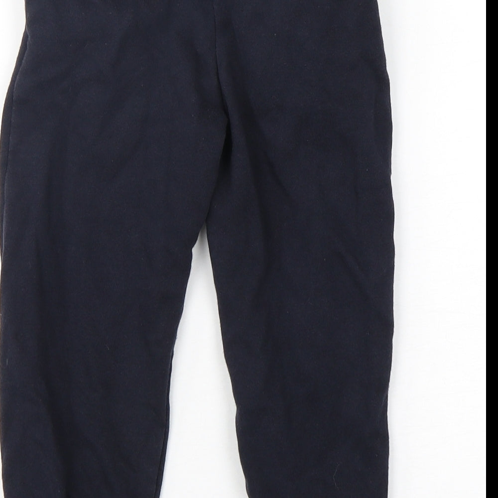 TU Boys Blue  Cotton Sweatpants Trousers Size 4 Years  Regular Drawstring