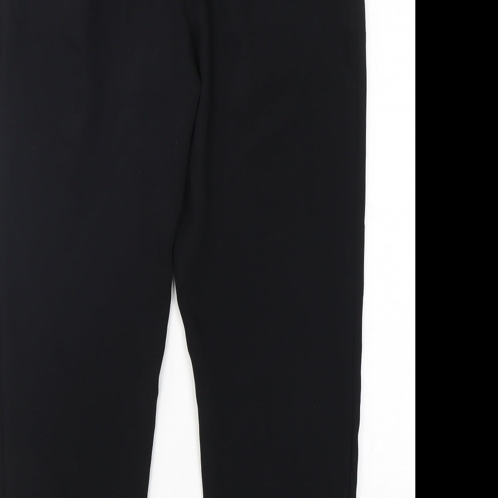 F&F Womens Black  Polyester Trousers  Size 12 L28 in Regular