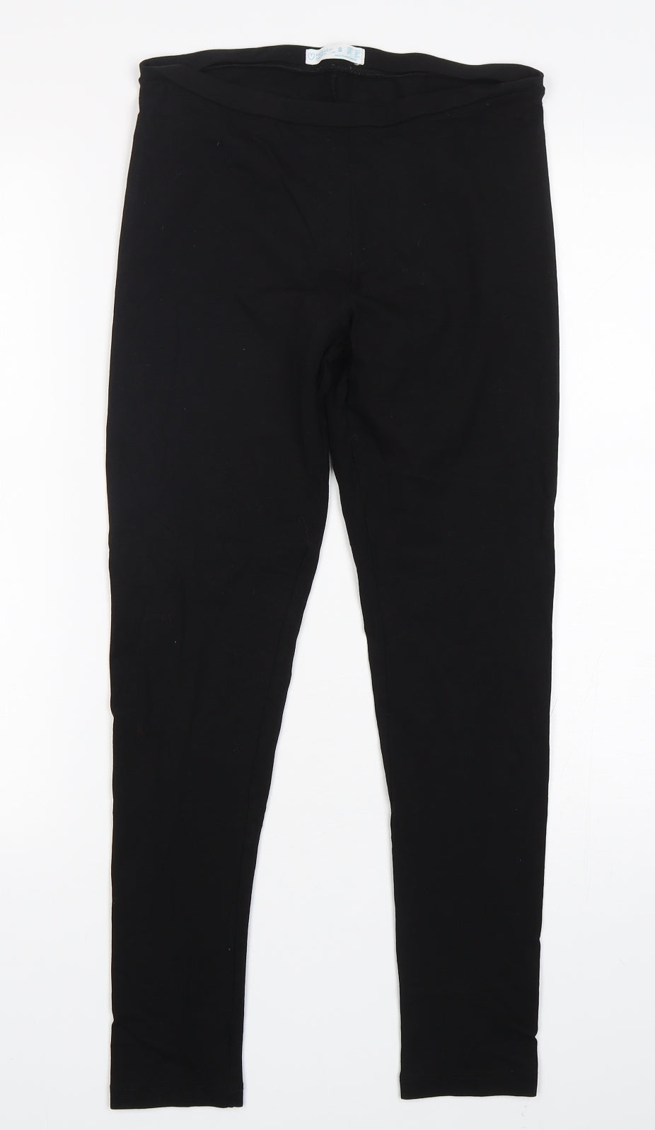 Primark Womens Black  Cotton Jogger Leggings Size 10 L27 in