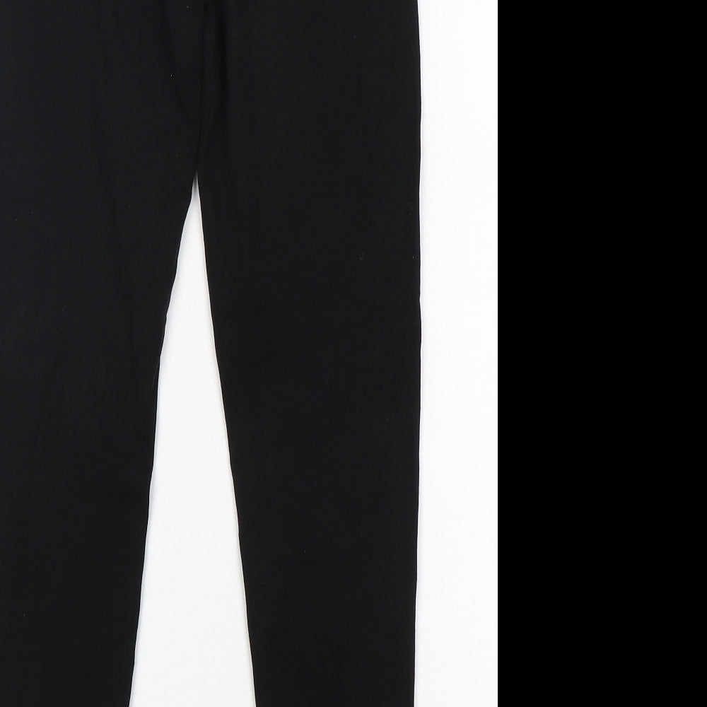 Primark Womens Black  Cotton Jogger Leggings Size 10 L27 in