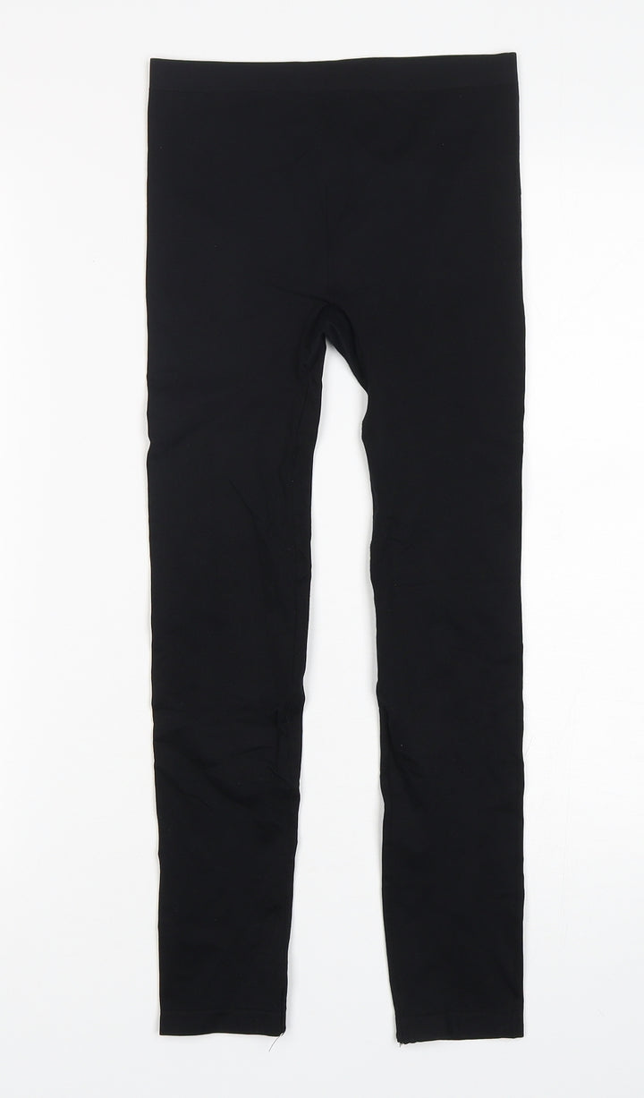Secret Possesions Womens Black  Polyamide Capri Leggings Size 8 L24 in