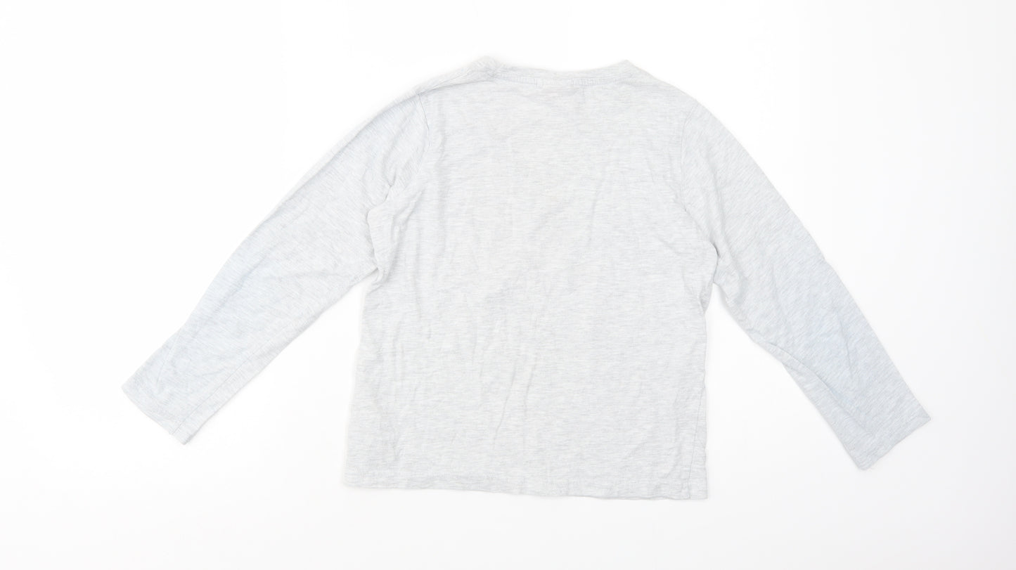 Primark Boys Grey  Cotton Pullover T-Shirt Size 9-10 Years Crew Neck Pullover - Avengers