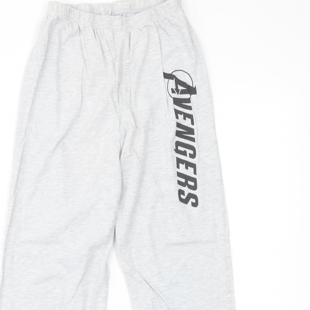 Primark Boys Grey  Cotton  Pyjama Pants Size 9-10 Years  Pullover - Avengers