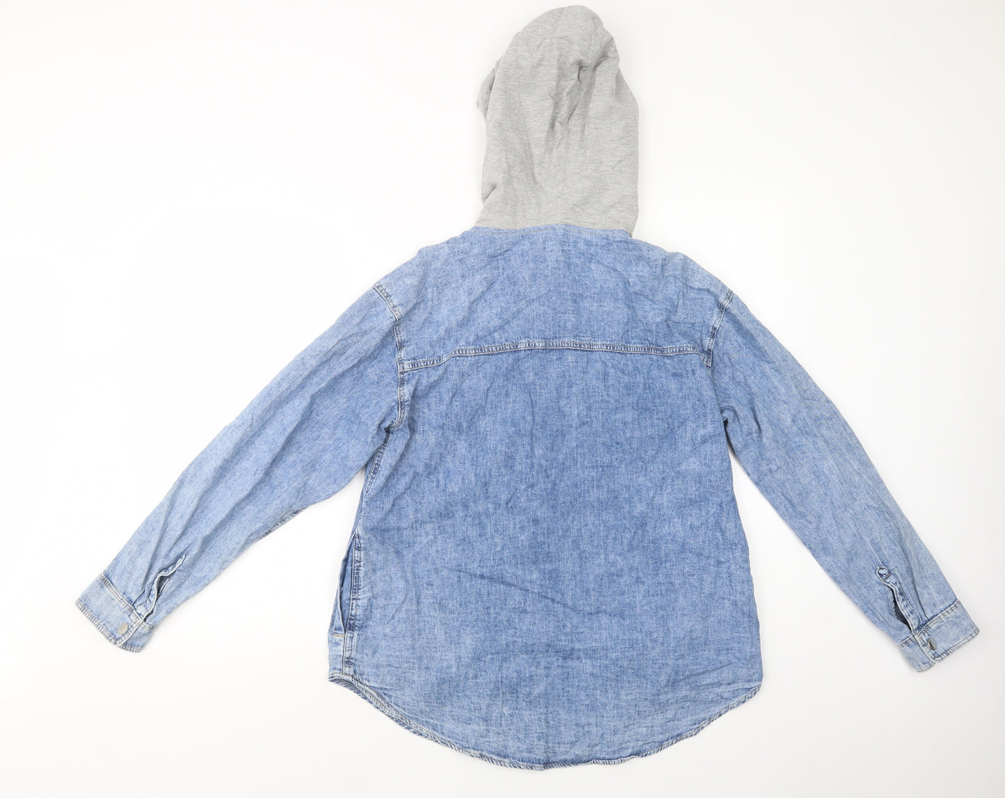 H&M Mens Blue  Cotton Cardigan Hoodie Size S