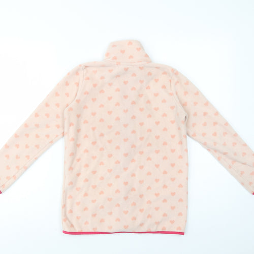 L.F.C. Girls Pink Geometric Polyester Full Zip Sweatshirt Size 9-10 Years  Zip - Liverpool FC