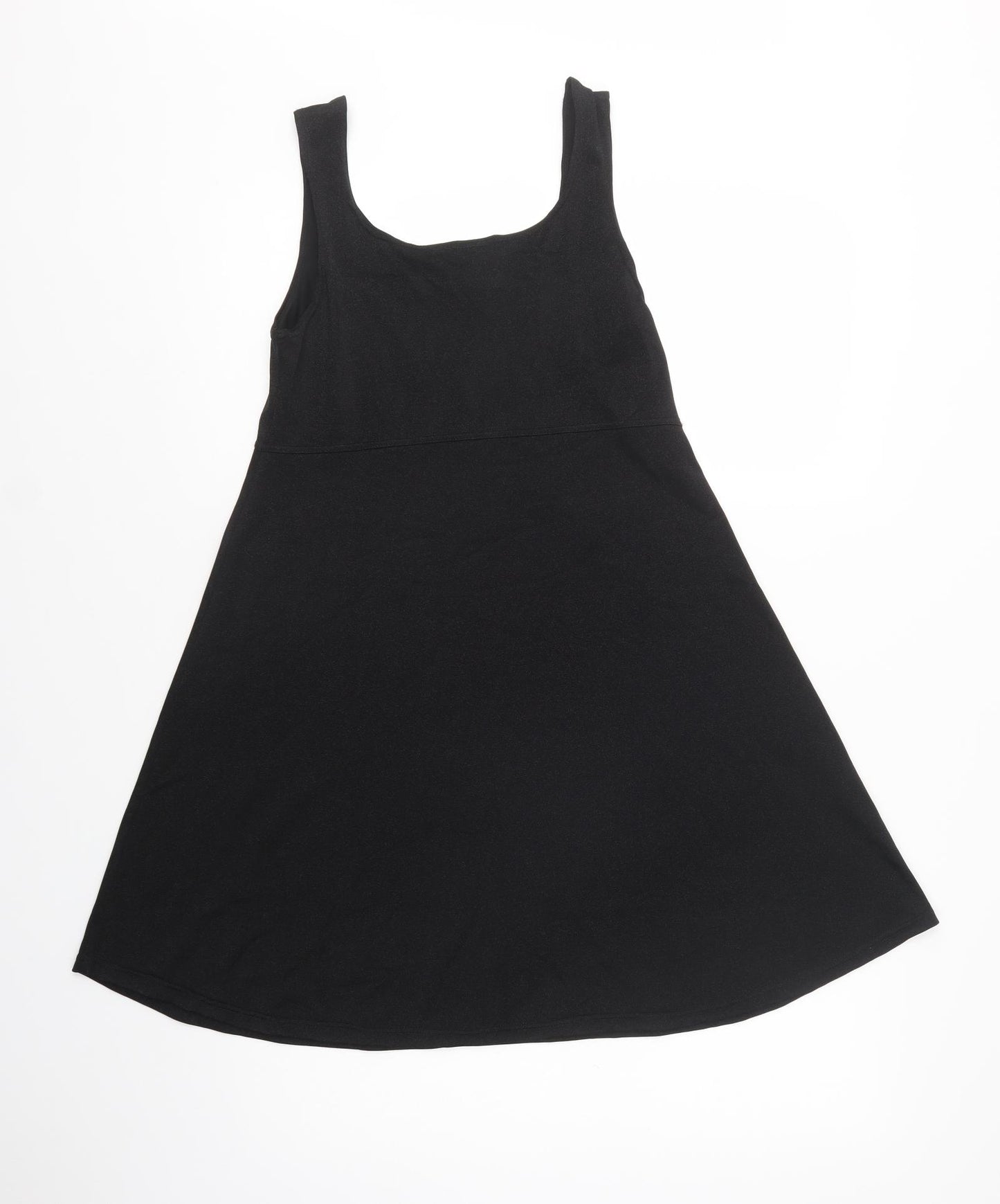 Class 22 Womens Black  Polyester Skater Dress  Size S  Scoop Neck