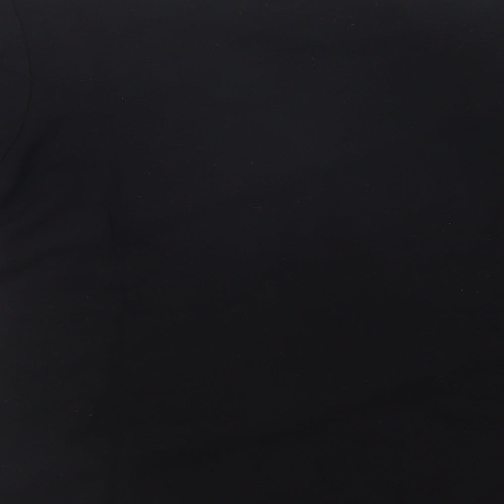 Just Elegance Womens Black Crew Neck  Viscose Pullover Jumper Size 14