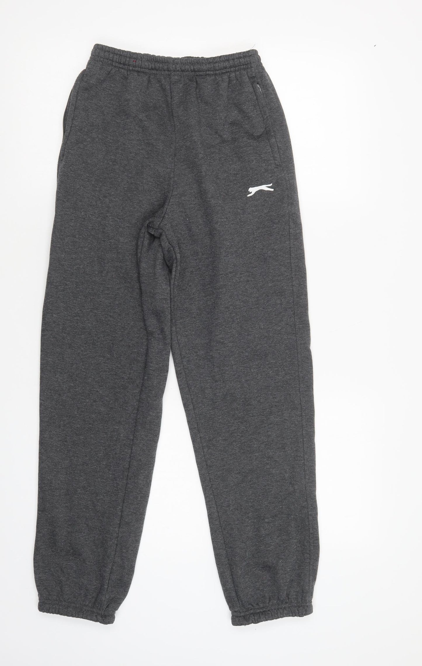 Slazenger Girls Grey  Polyester Jogger Trousers Size 13 Years  Regular Drawstring