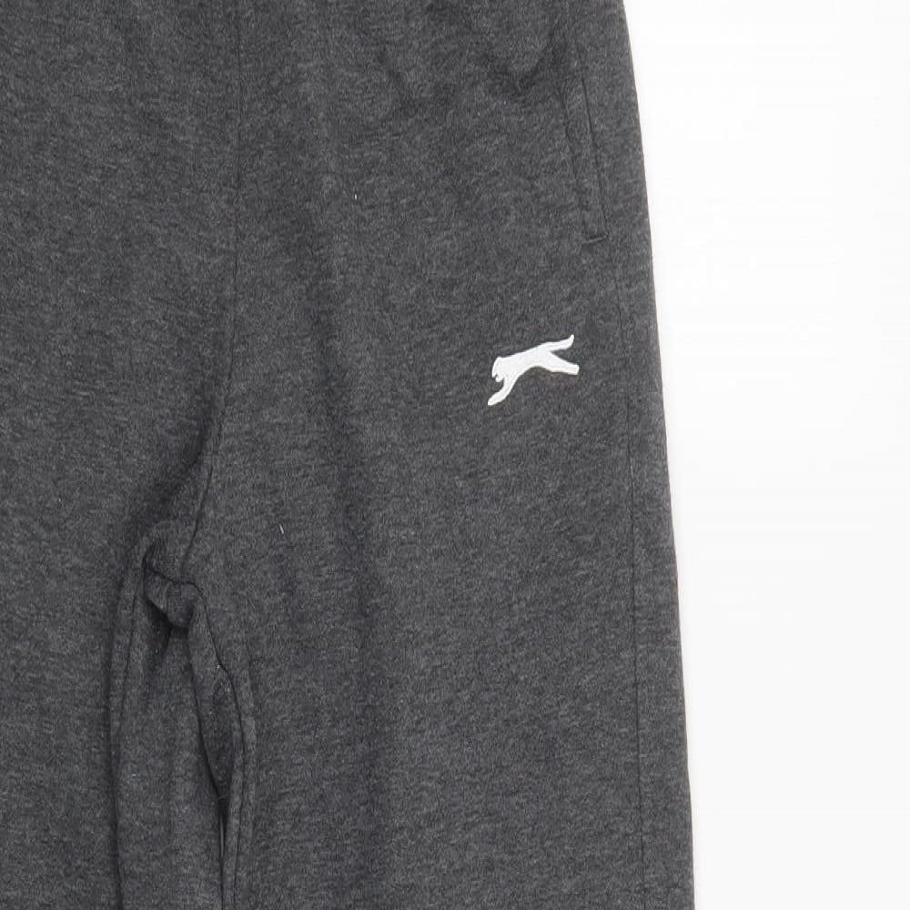 Slazenger Girls Grey  Polyester Jogger Trousers Size 13 Years  Regular Drawstring