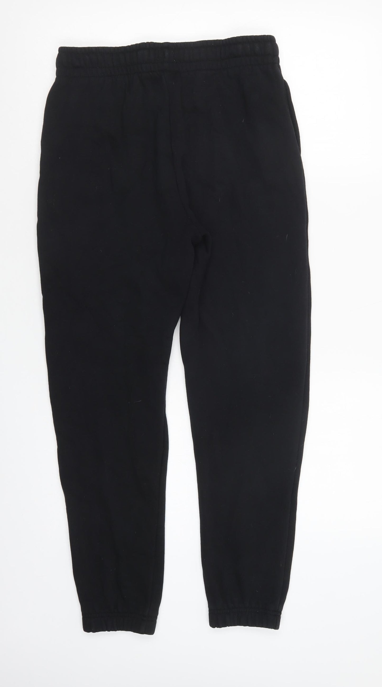F&F Boys Black  Cotton Jogger Trousers Size 13-14 Years  Regular Drawstring