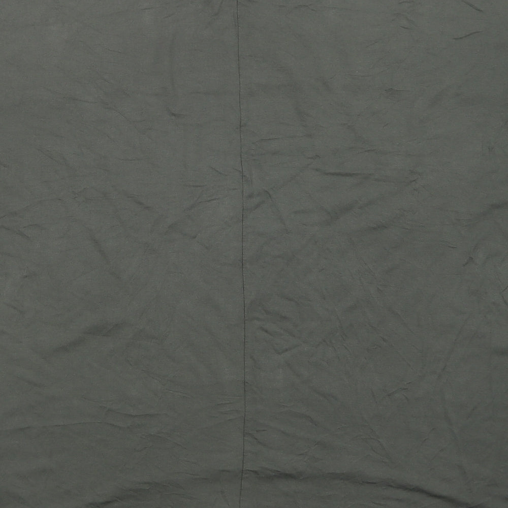 New Look Womens Green  Viscose Basic T-Shirt Size 14 Crew Neck