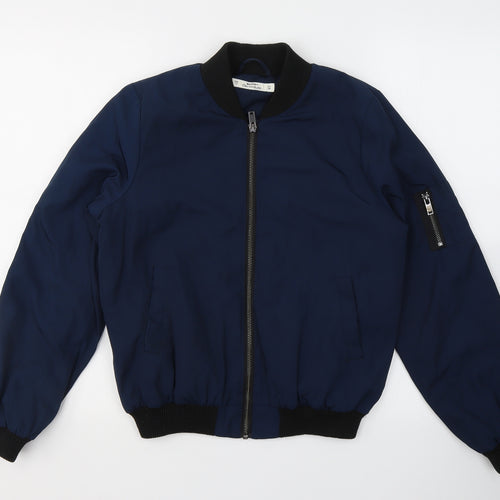 Miss Selfridge Womens Blue   Jacket  Size 10  Zip