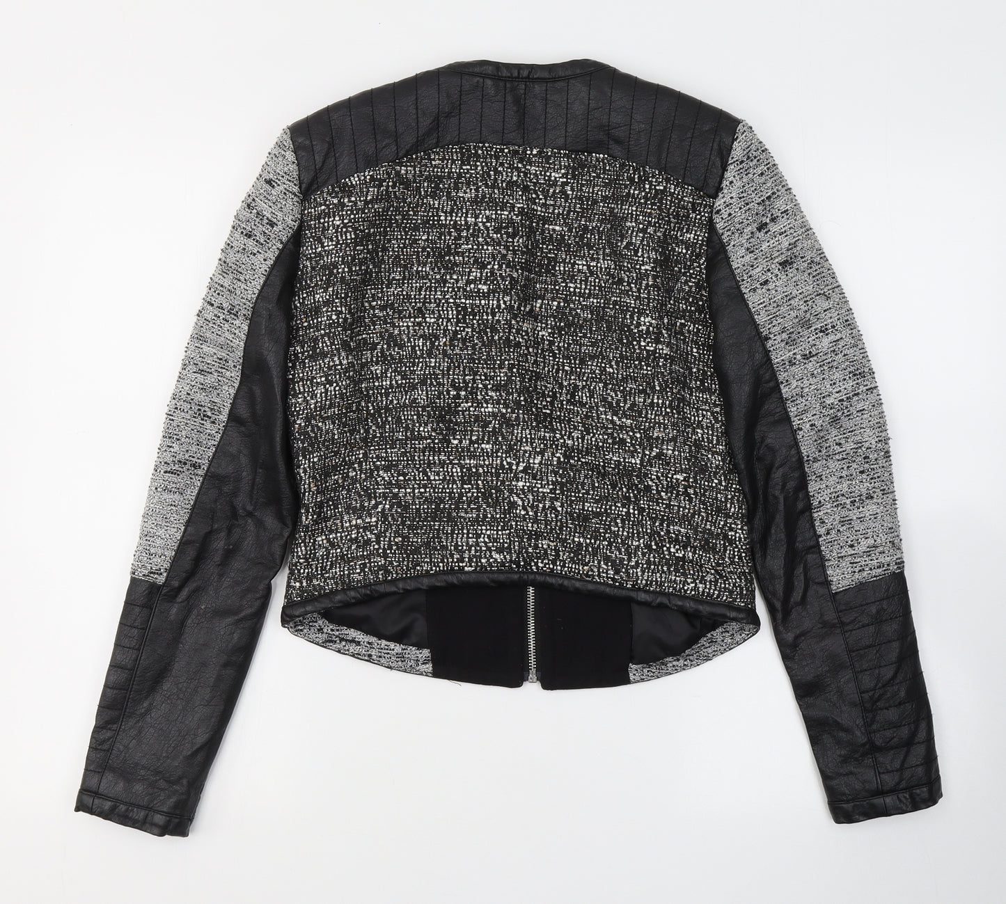 H&M Womens Black   Jacket  Size 4  Zip