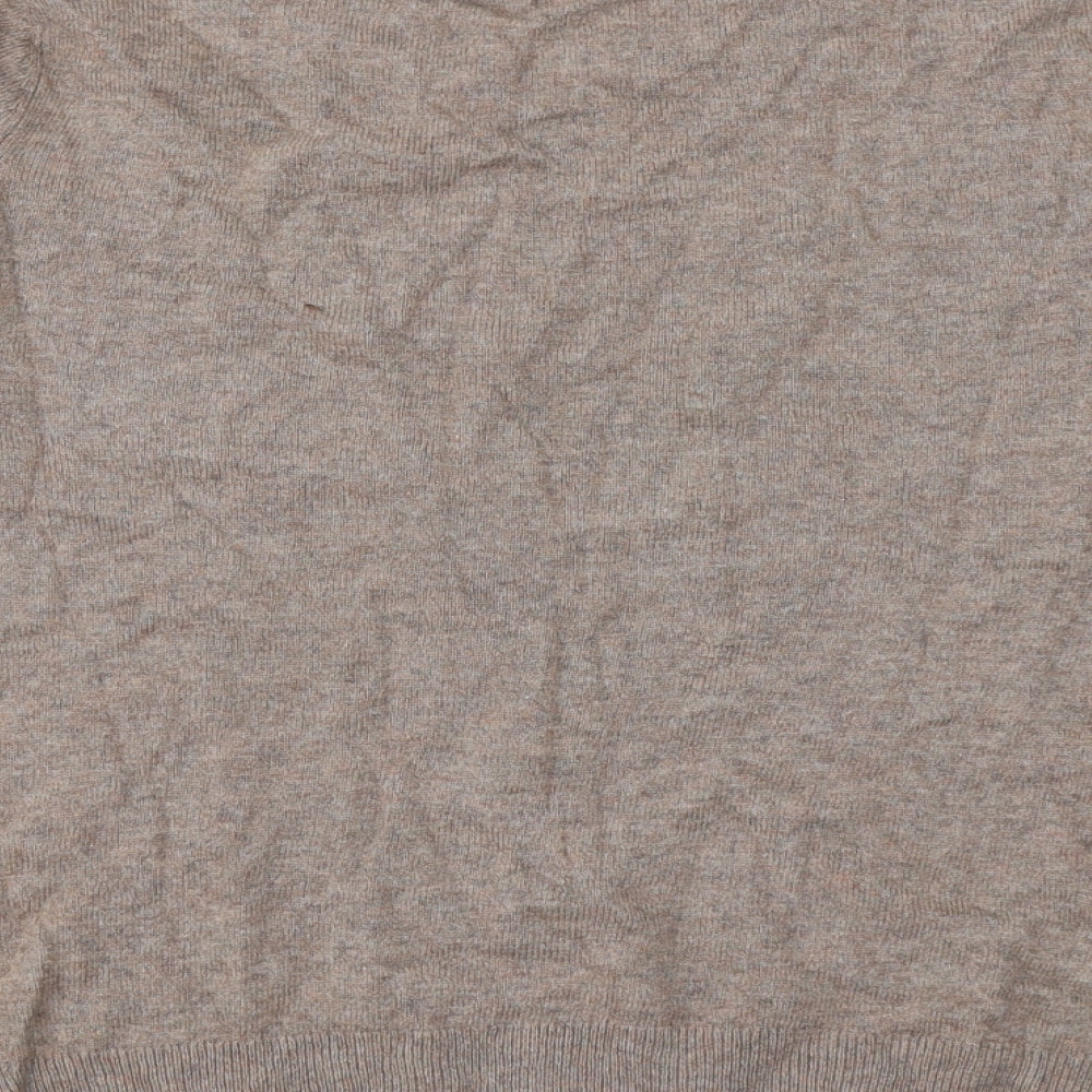 Ghost Womens Brown  Viscose Basic Blouse Size XL Round Neck