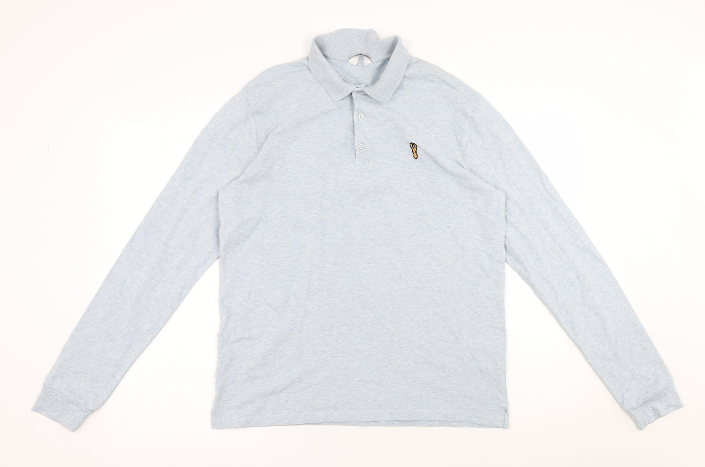 NEXT Mens Blue  Cotton  Polo Size M Collared Button