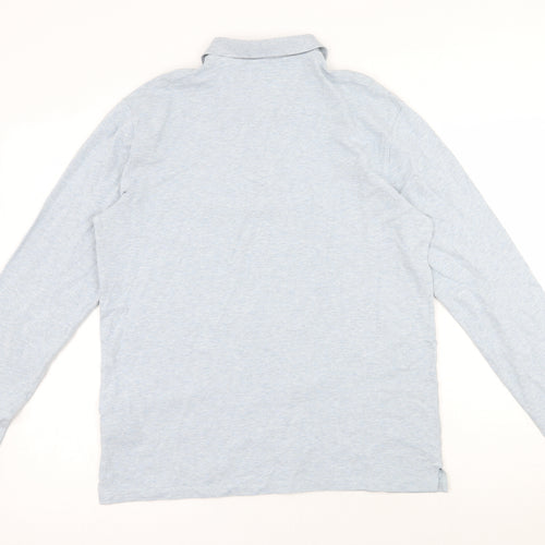 NEXT Mens Blue  Cotton  Polo Size M Collared Button