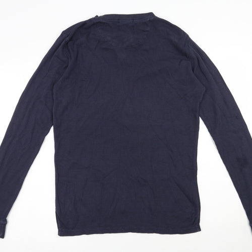 NEXT Mens Blue  Cotton  T-Shirt Size M Round Neck