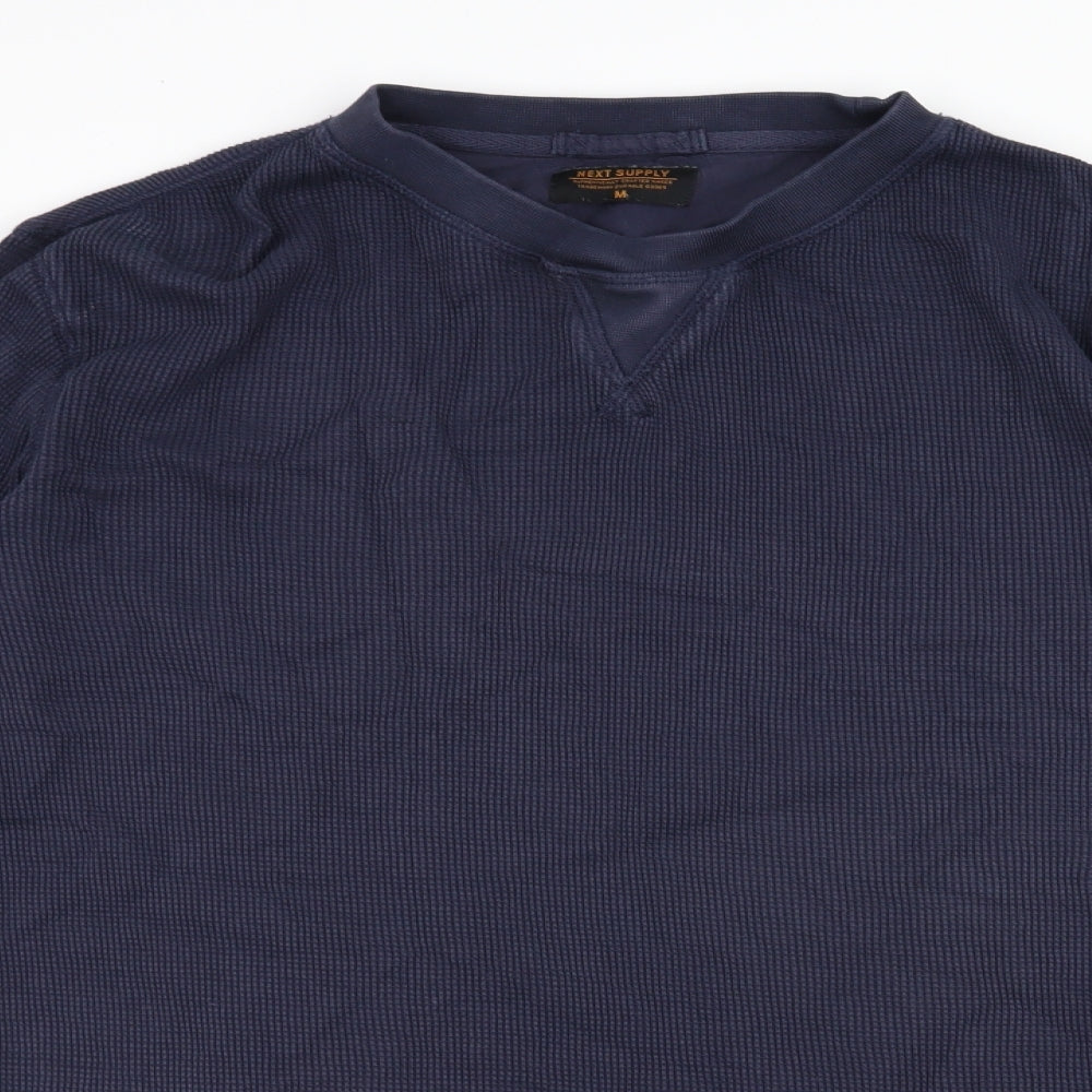 NEXT Mens Blue  Cotton  T-Shirt Size M Round Neck