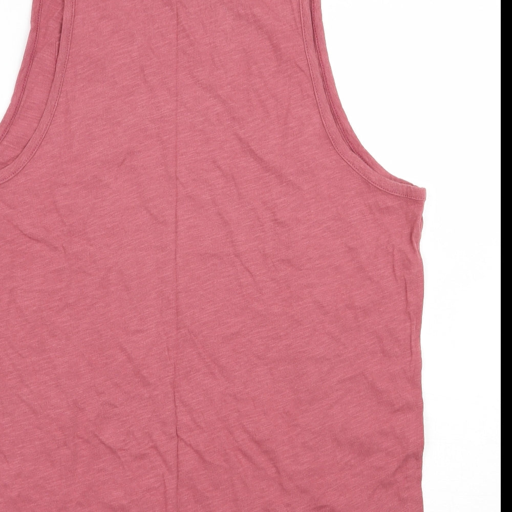 NEXT Mens Pink  Cotton  T-Shirt Size M Round Neck