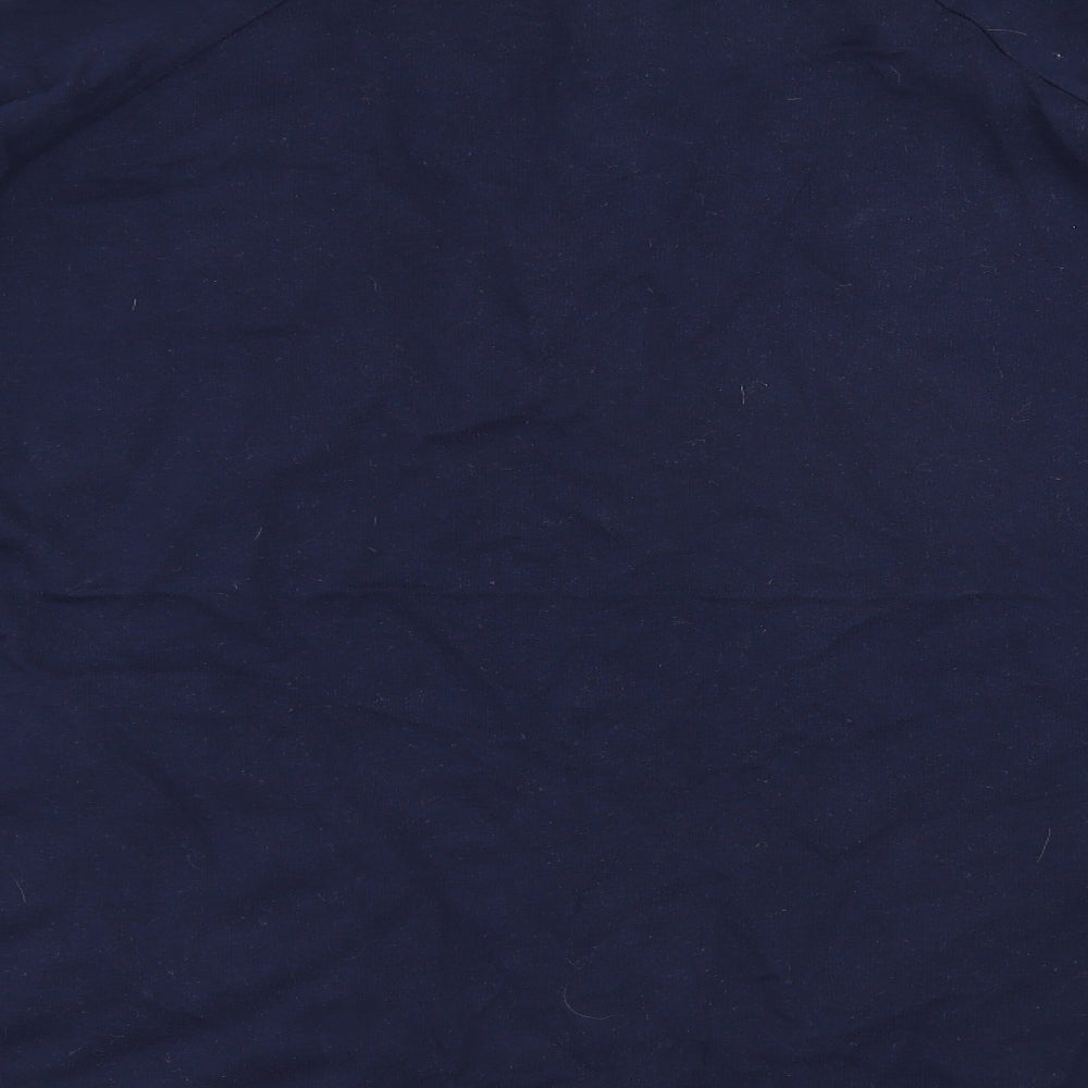 Mystify Womens Blue  100% Cotton Pullover Sweatshirt Size XL  Button