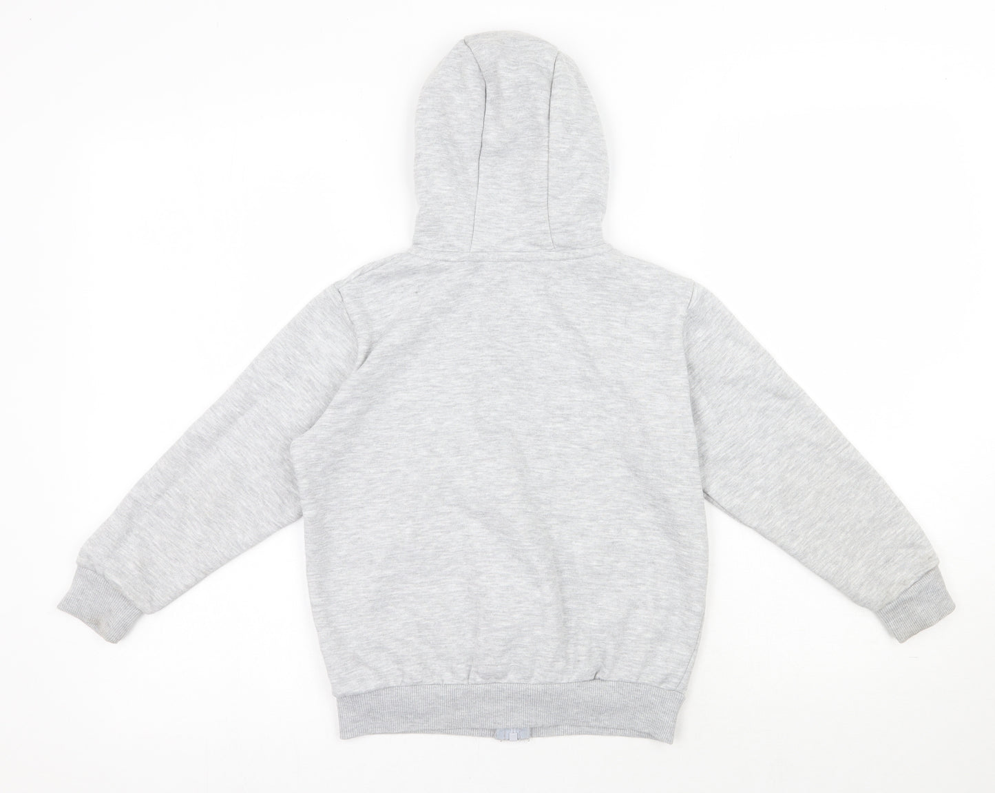 Dunnes Stores Boys Grey  Cotton Full Zip Hoodie Size 8 Years  Zip