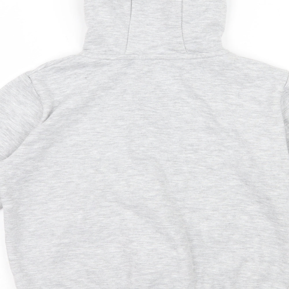 Dunnes Stores Boys Grey  Cotton Full Zip Hoodie Size 8 Years  Zip